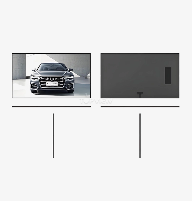 Single Sided High Brightness Windows Facing Displays